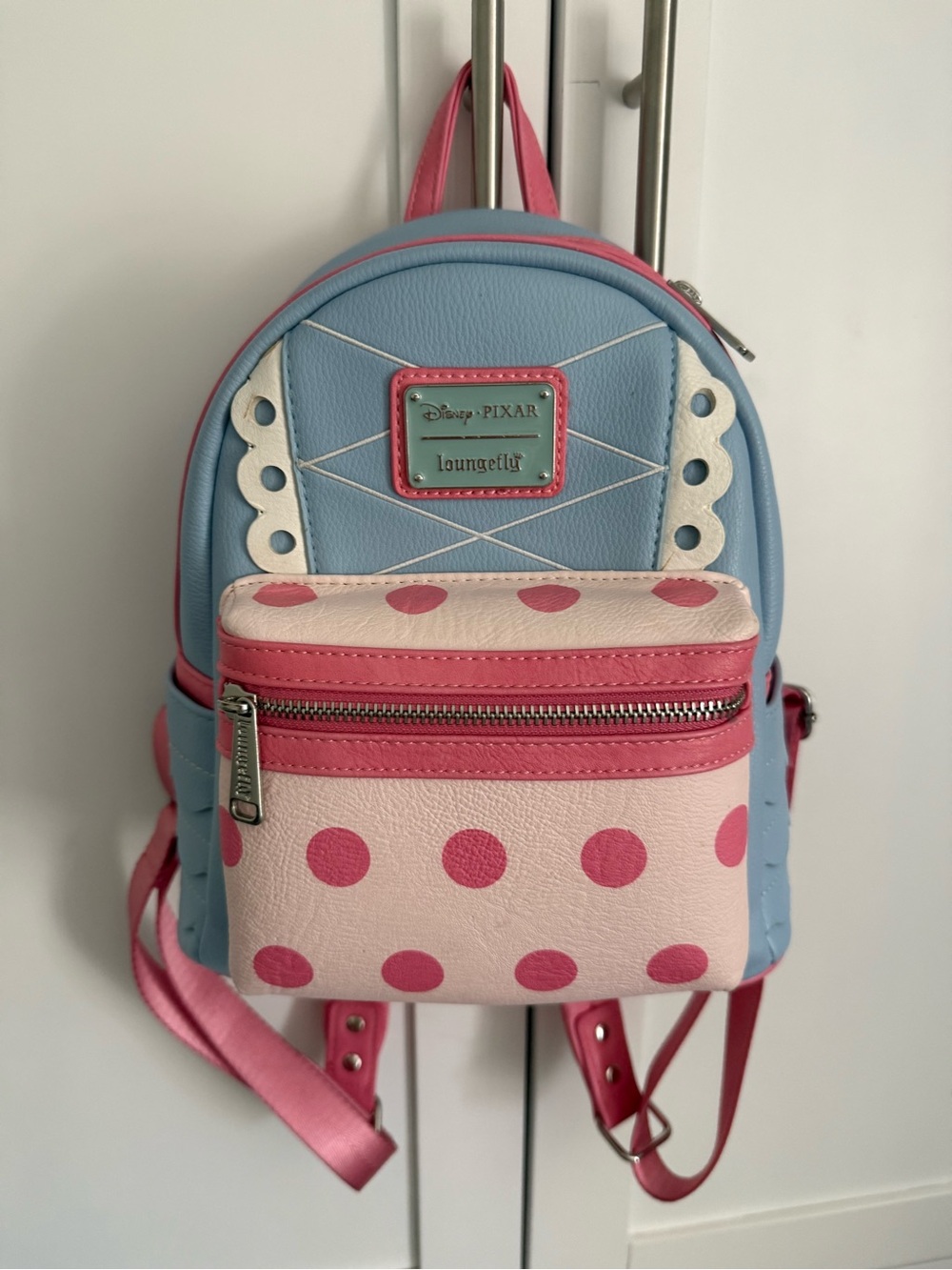 Loungefly x Disney Pixar Blue & Pink Kids Mini Backpack